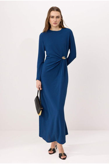 Cobalt Unlined Plain Weave Dress&Jumpsuit Aerobin Hijab Dress