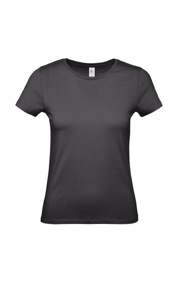 B&C Womens/Ladies #E150 T-Shirt - Black Pure