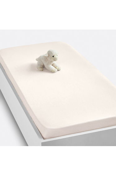 Plain Jersey Fitted Sheet For Cot, Scenario