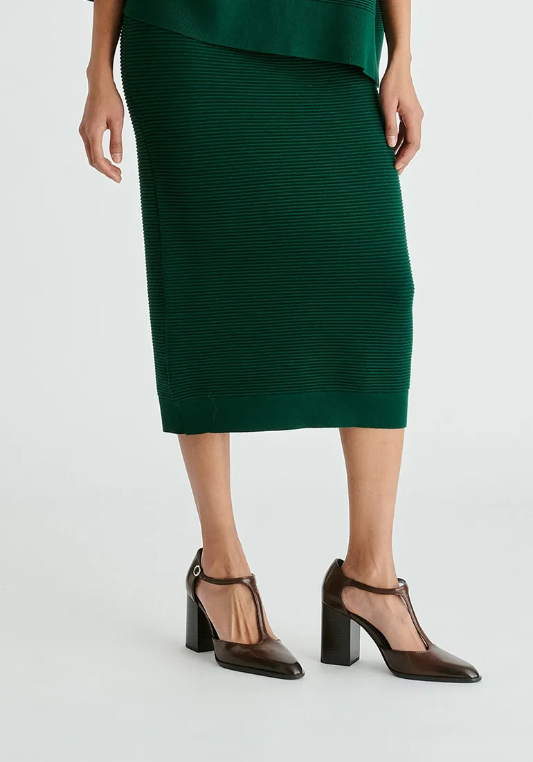 Ribbed Skirt - 1