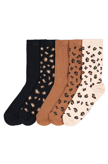 Pack of 5 Pairs of Socks in Cotton Mix