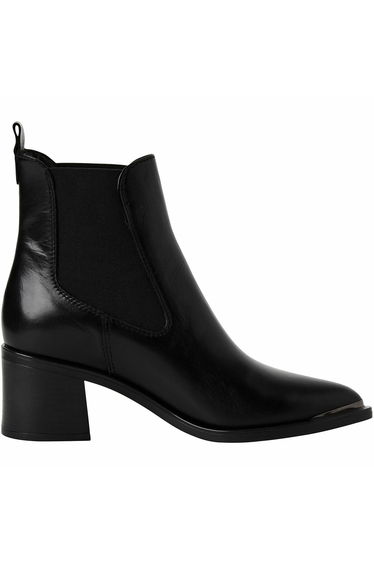 Leather Pointed Ankle Boots
