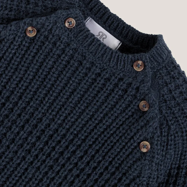 Chunky Knit Jumper/Sweater with Crew Neck - 4