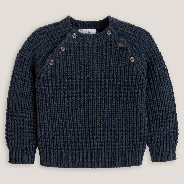 Chunky Knit Jumper/Sweater with Crew Neck - 2