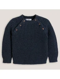 Chunky Knit Jumper/Sweater with Crew Neck - 2