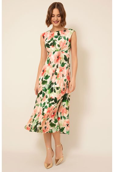 Luna Midi Dress (Peony Pink)
