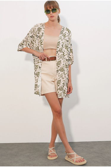 BDART Long Printed Viscose Kimono