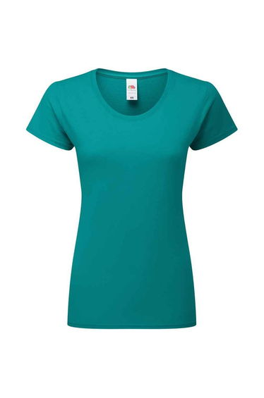 Fruit of the Loom Womens/Ladies Iconic T-Shirt - Ocean Teal
