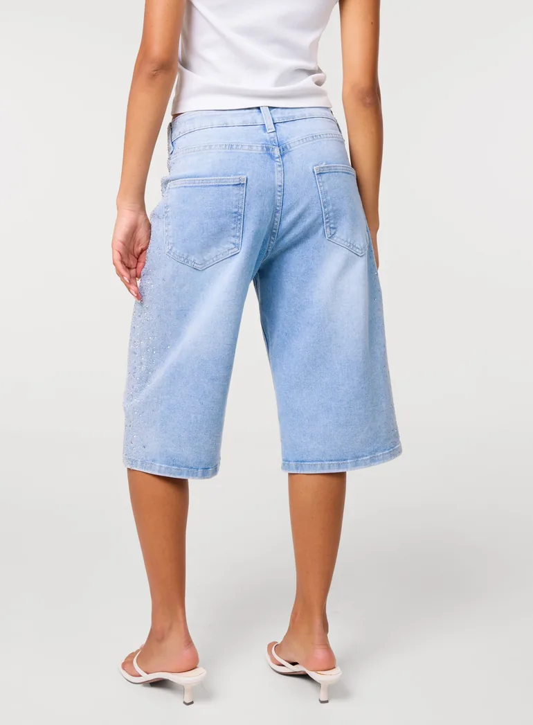 Diamante Side Bermuda Shorts - 3