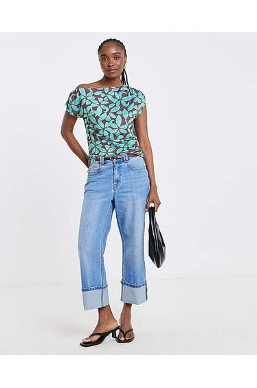 Off the Shoulder Mesh Top