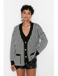 Cardigan - Black - Regular fit