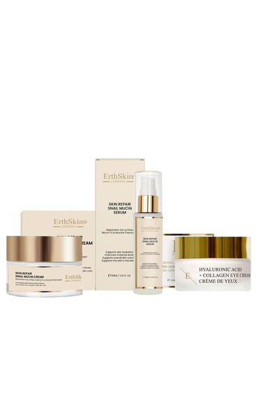 Skin Repair Snail Mucin Cream 50ml + Skin Repair Snail Mucin Serum 60ml +Hyaluronic Acid + Collagen Pro Age Eye Cream 30ml