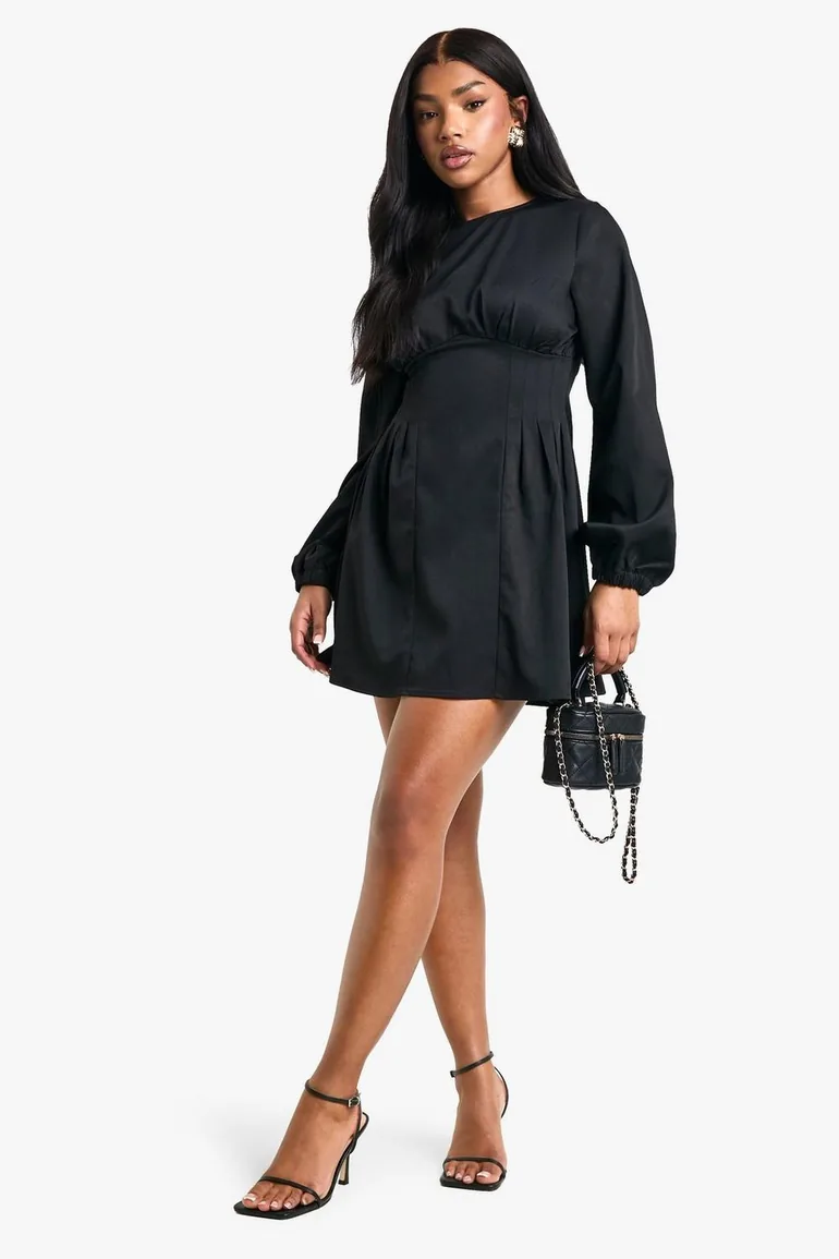 smock skater dress Brynn Mini Smock Dress Azalea / XS
