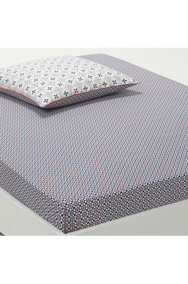 Zehia Printed Percale Fitted Sheet