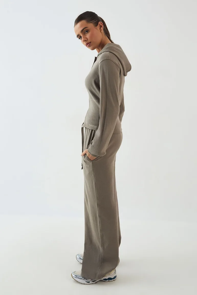 DSGN Studio Heavy Rib Straight Leg Jogger - washed khaki - 2