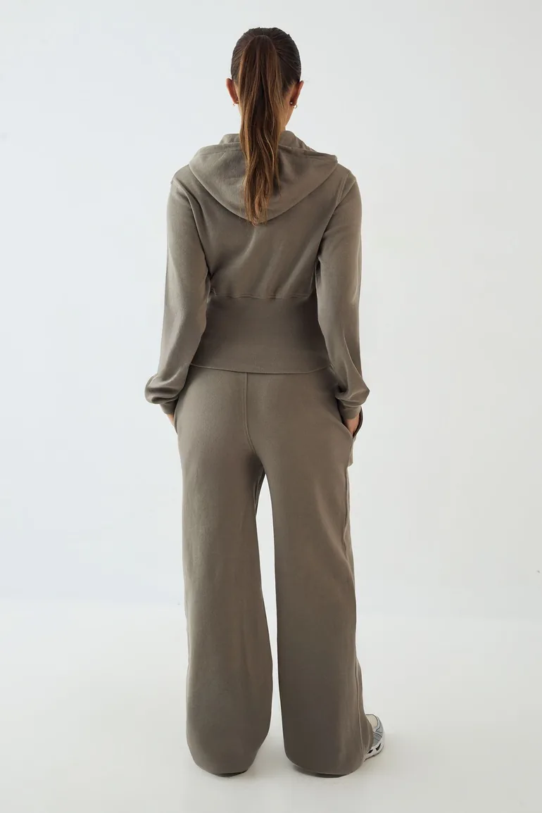 DSGN Studio Heavy Rib Straight Leg Jogger - washed khaki - 1