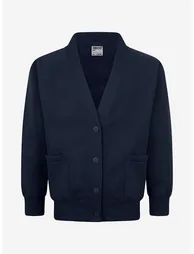 Kids School Sweatshirt Cardigan in Navy
