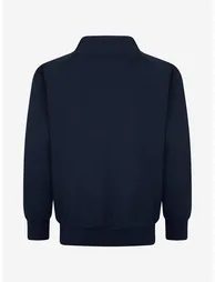 Kids School Sweatshirt Cardigan in Navy - 1