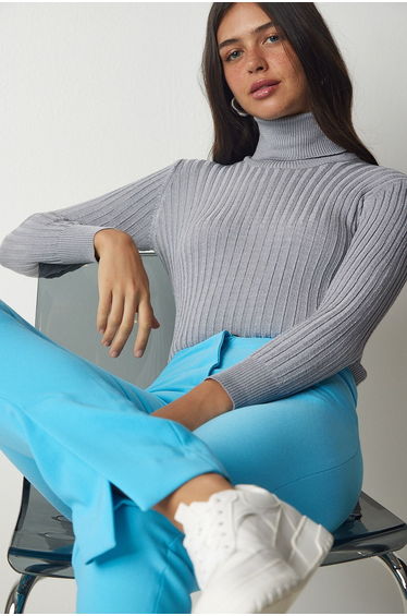 Grey Knitted Sweater