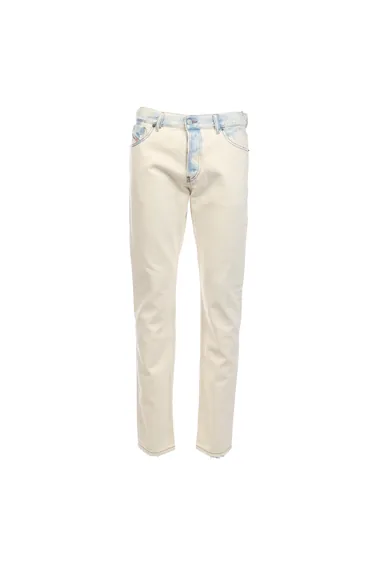 بنطلون جينز رجالي بقصة مستقيمة - أزرق