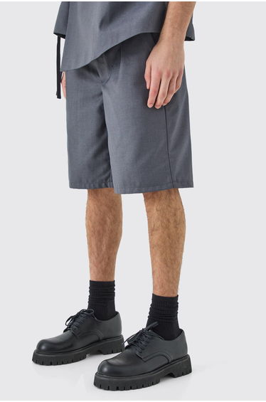 Tailored Shorts - charcoal