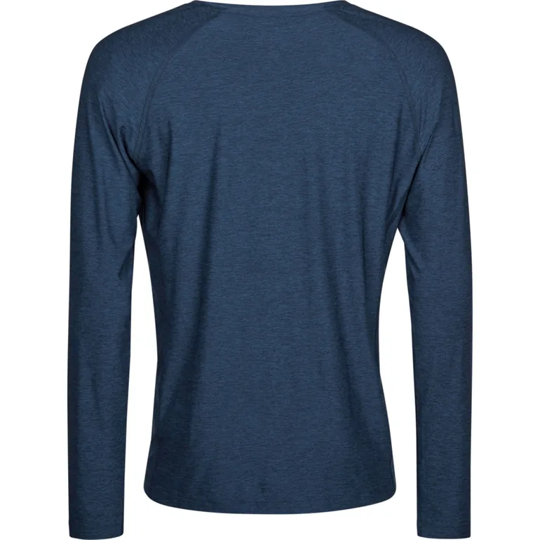 Tee Jays Mens CoolDry Long-Sleeved Crop T-Shirt - Navy Melange - 1