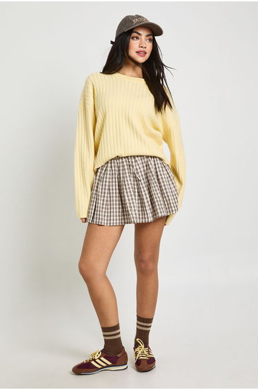 Stripe Knit Oversized Jumper - butter