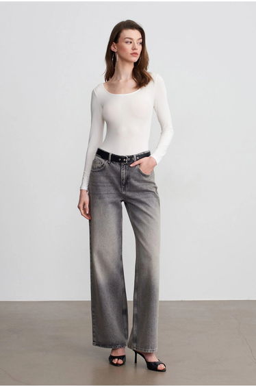 Dilvin Slim Fit Modal Jersey Bodysuit