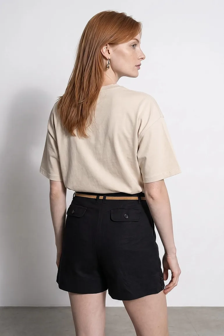 DILVIN Oversized Cotton Crew Neck T-Shirt - 2