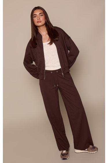 Chocolate Casual Straight Leg Trousers