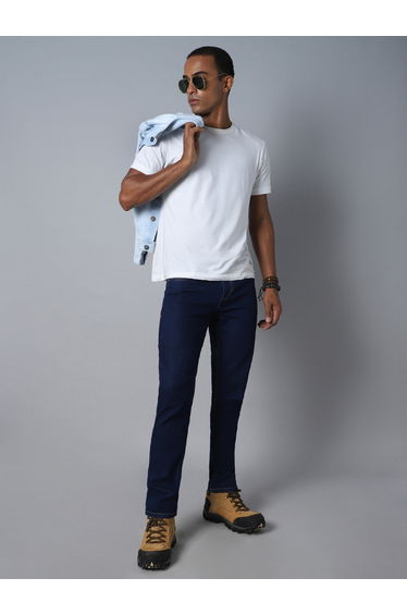 Mid Rise Plain Regular Fit Jeans
