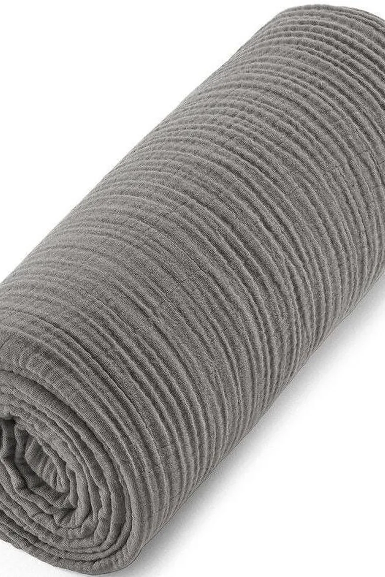 Yafa 100% Organic Cotton Muslin 200 Thread Count Fitted Sheet