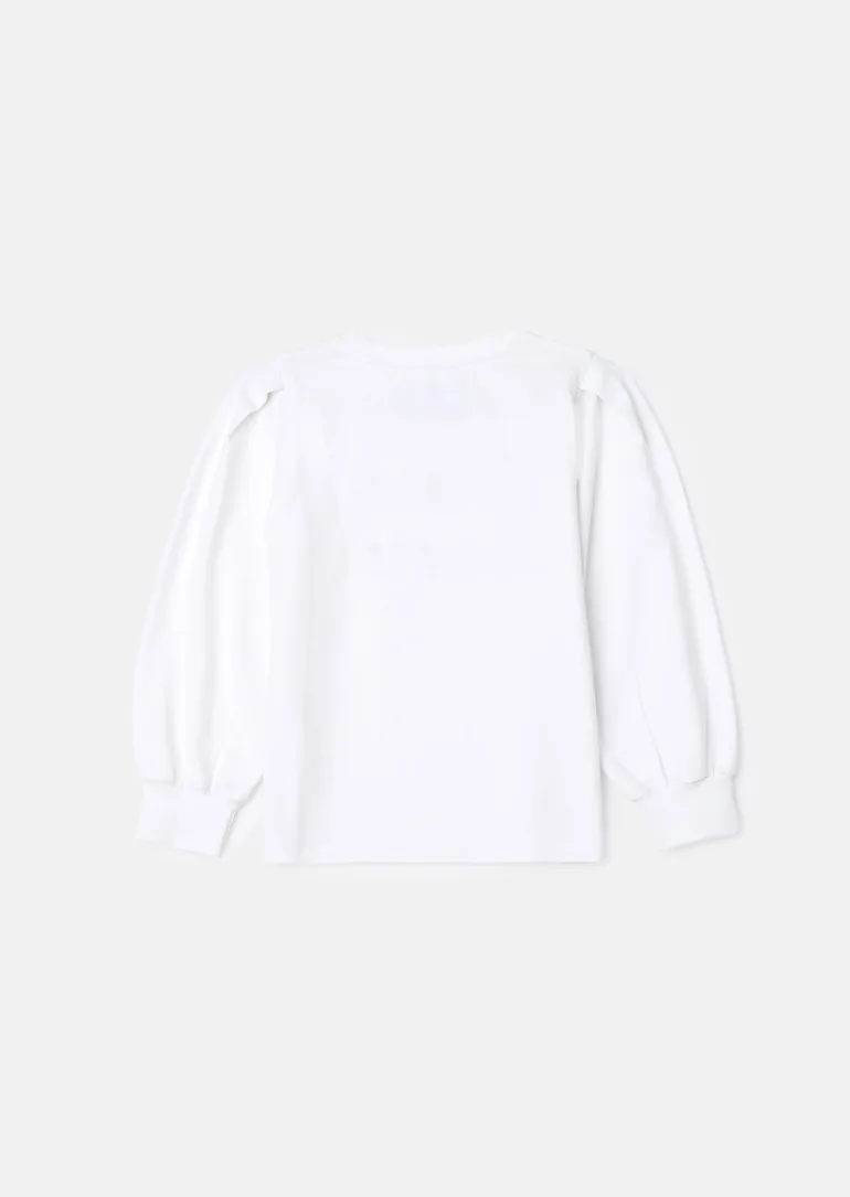 Erin White Sequin Slogan Top - 5