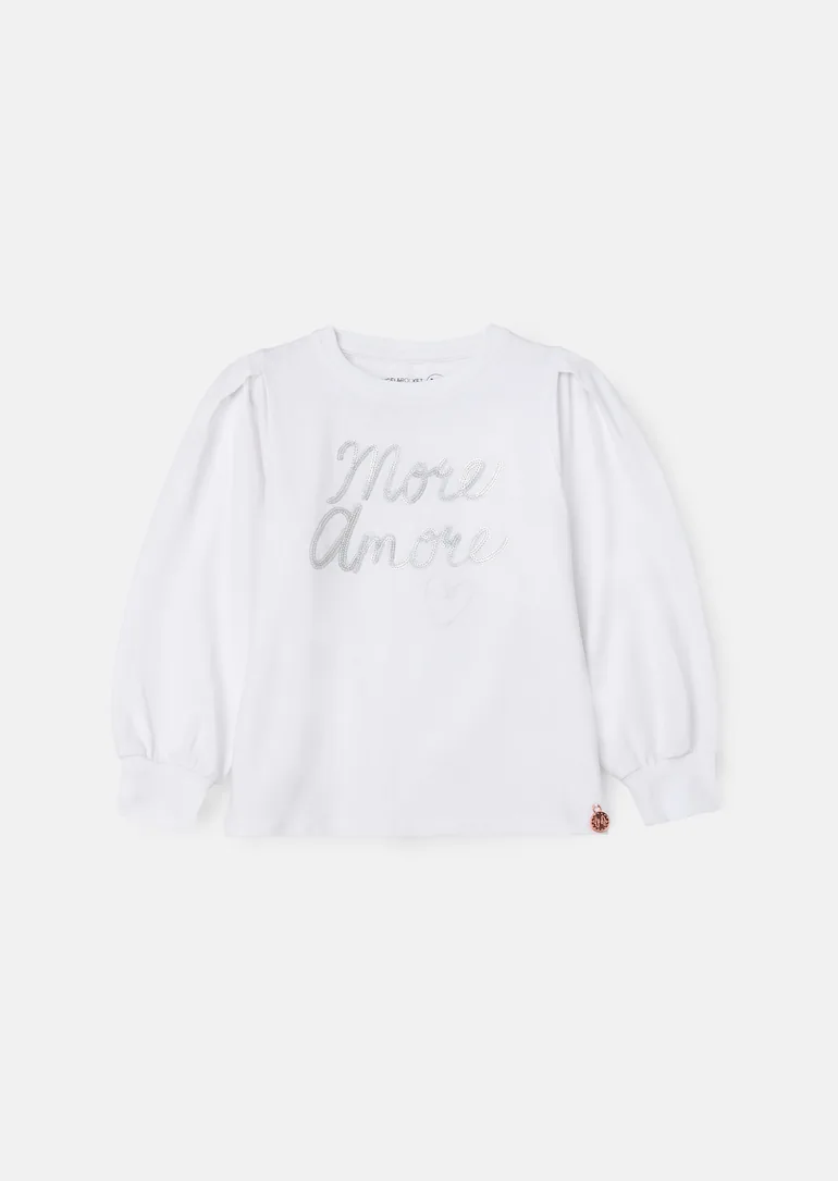 Erin White Sequin Slogan Top - 3