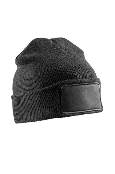 Result Genuine Recycled Unisex Adult Thinsulate Printable Beanie - Black