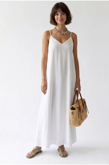 MIXRAY Sleeveless A-line Maxi Dress