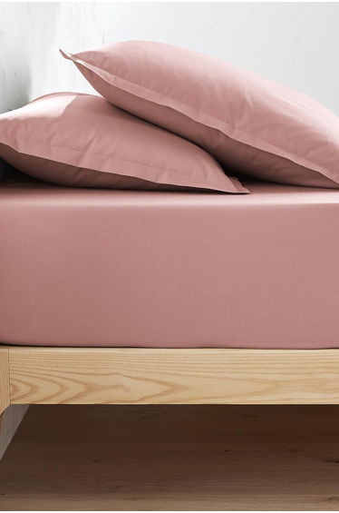 Scenario 30cm High 100% Cotton Percale 200 Thread Count Fitted Sheet