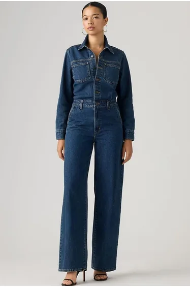 Long Sleeve Denim Boilersuit