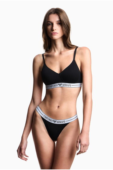 Everyday Cotton 2-Pack T-Thong Black