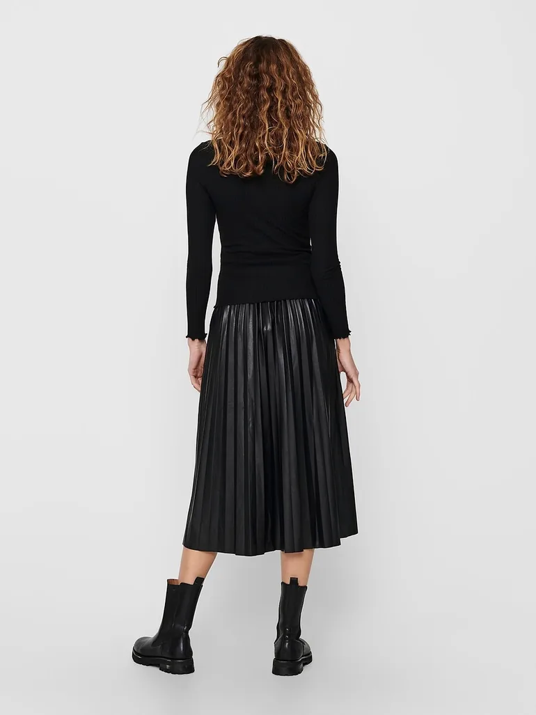 High Neck Jumper/Sweater in Fine Knit - 2