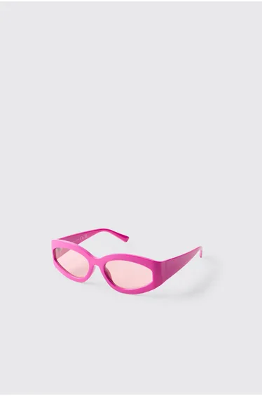 Pink Wrap Around Sunglasses - pink