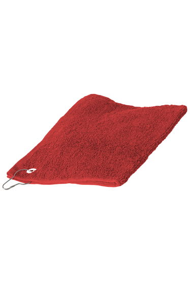 Towel City Luxury Range 550 GSM - Sports Golf Towel (30 X 50 CM) - Red
