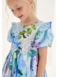Aria Satin Print Dress - 2