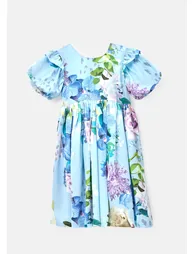 Aria Satin Print Dress - 3
