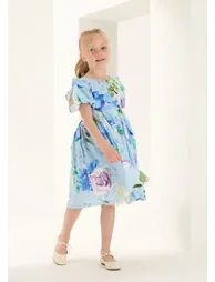 Aria Satin Print Dress