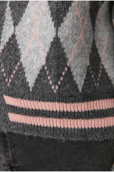 كارديغان لون رمادي