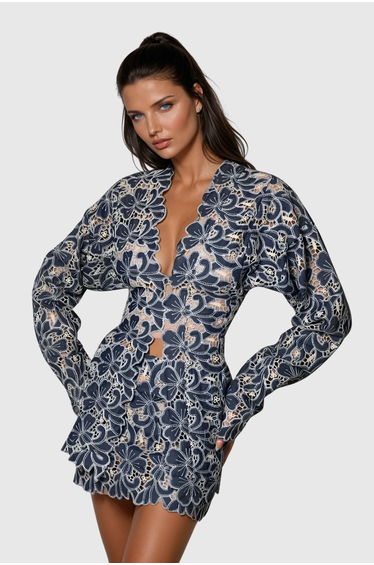 Dannie Floral Cutout Skirt Set