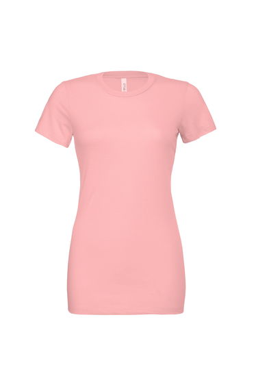 Bella + Canvas Womens/Ladies Jersey Short-Sleeved T-Shirt - Pink