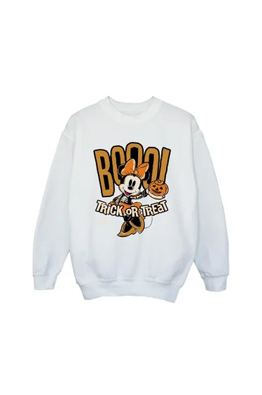 Minnie Mouse Girls Boo Sweatshirt - White