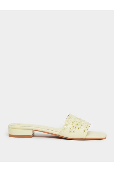 Embroidered Strap Open Toe Sandals